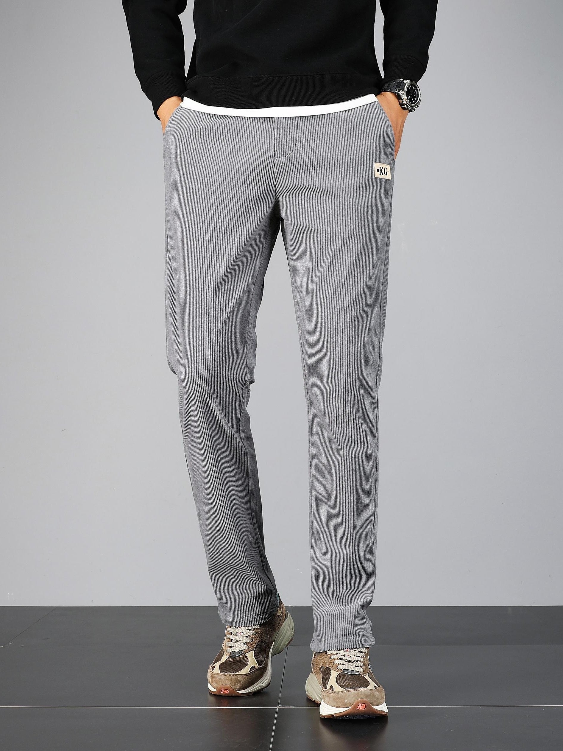 Pantalon homme en velours côtelé – Coupe droite casual & confortable