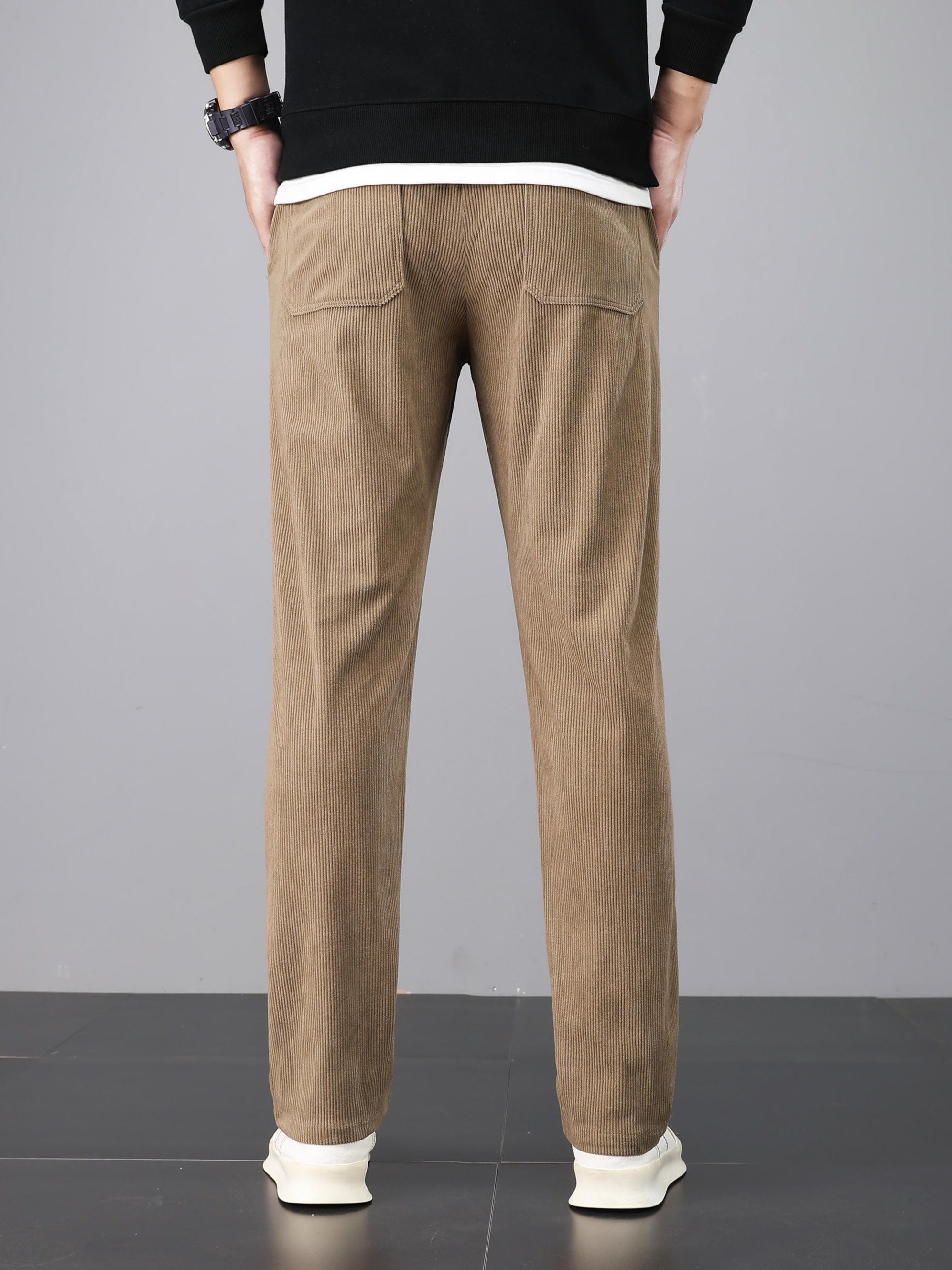 Pantalon homme en velours côtelé – Coupe droite casual & confortable