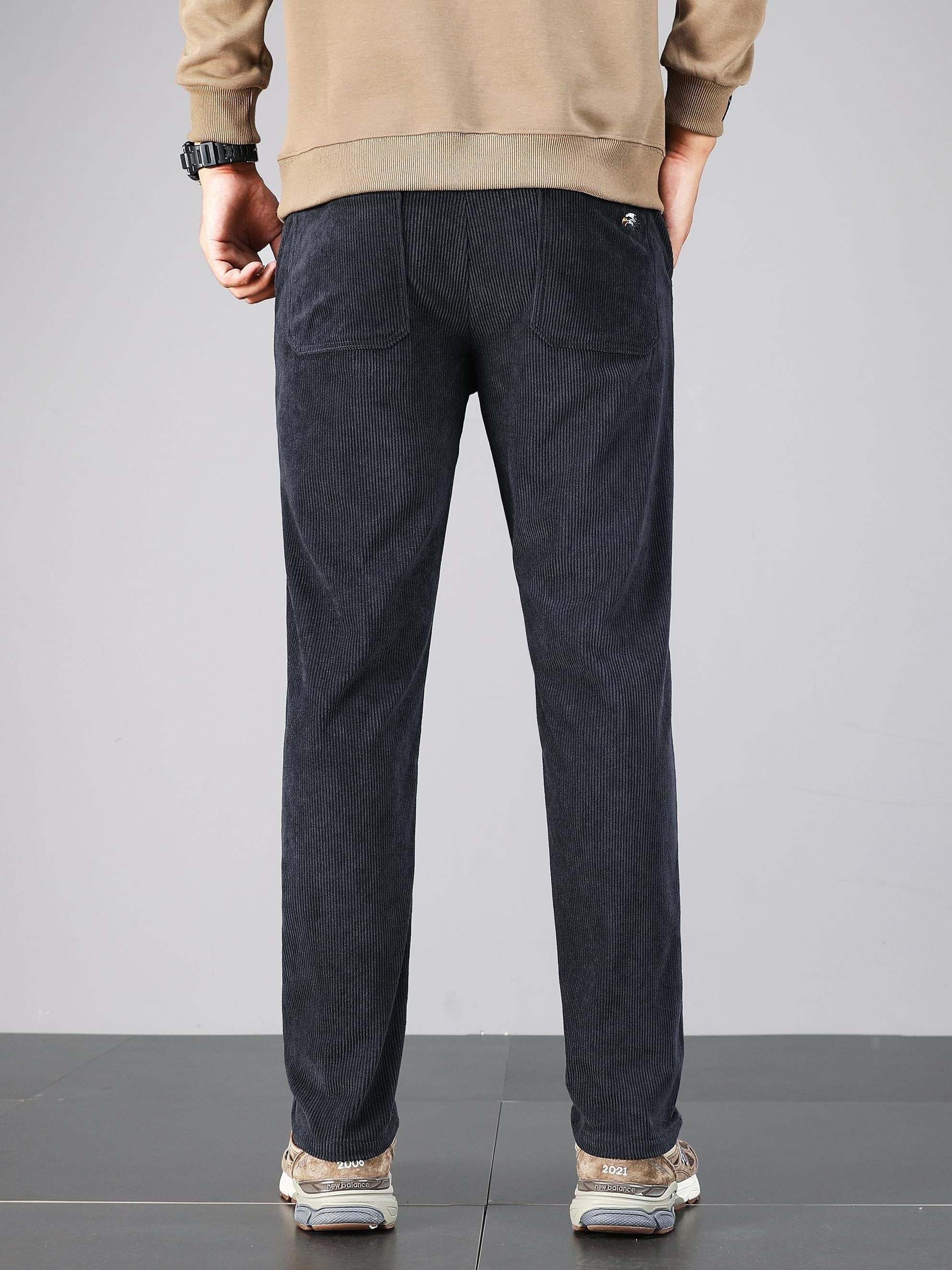 Pantalon homme en velours côtelé – Coupe droite casual & confortable