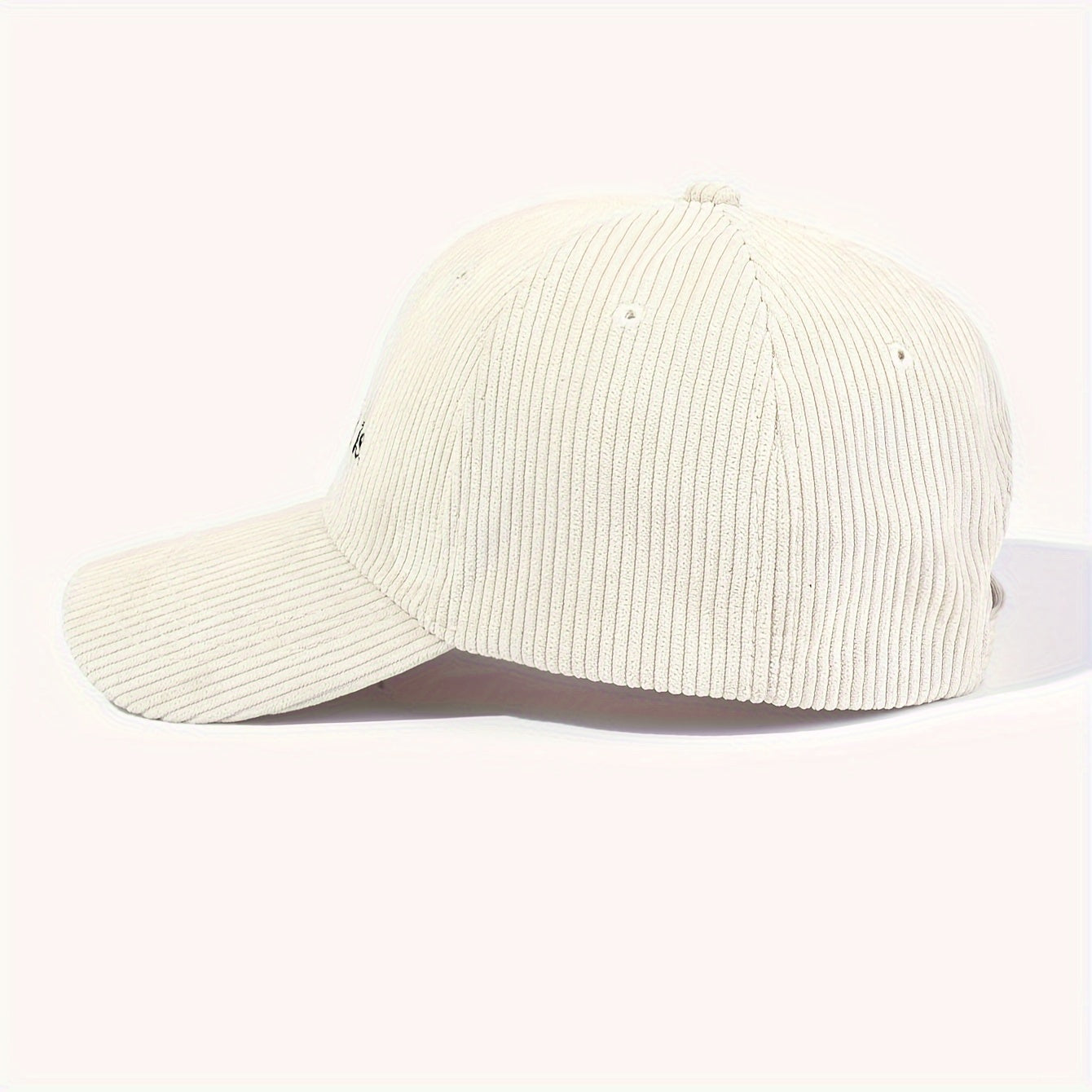 Casquette en velours côtelé brodée – It is what it is