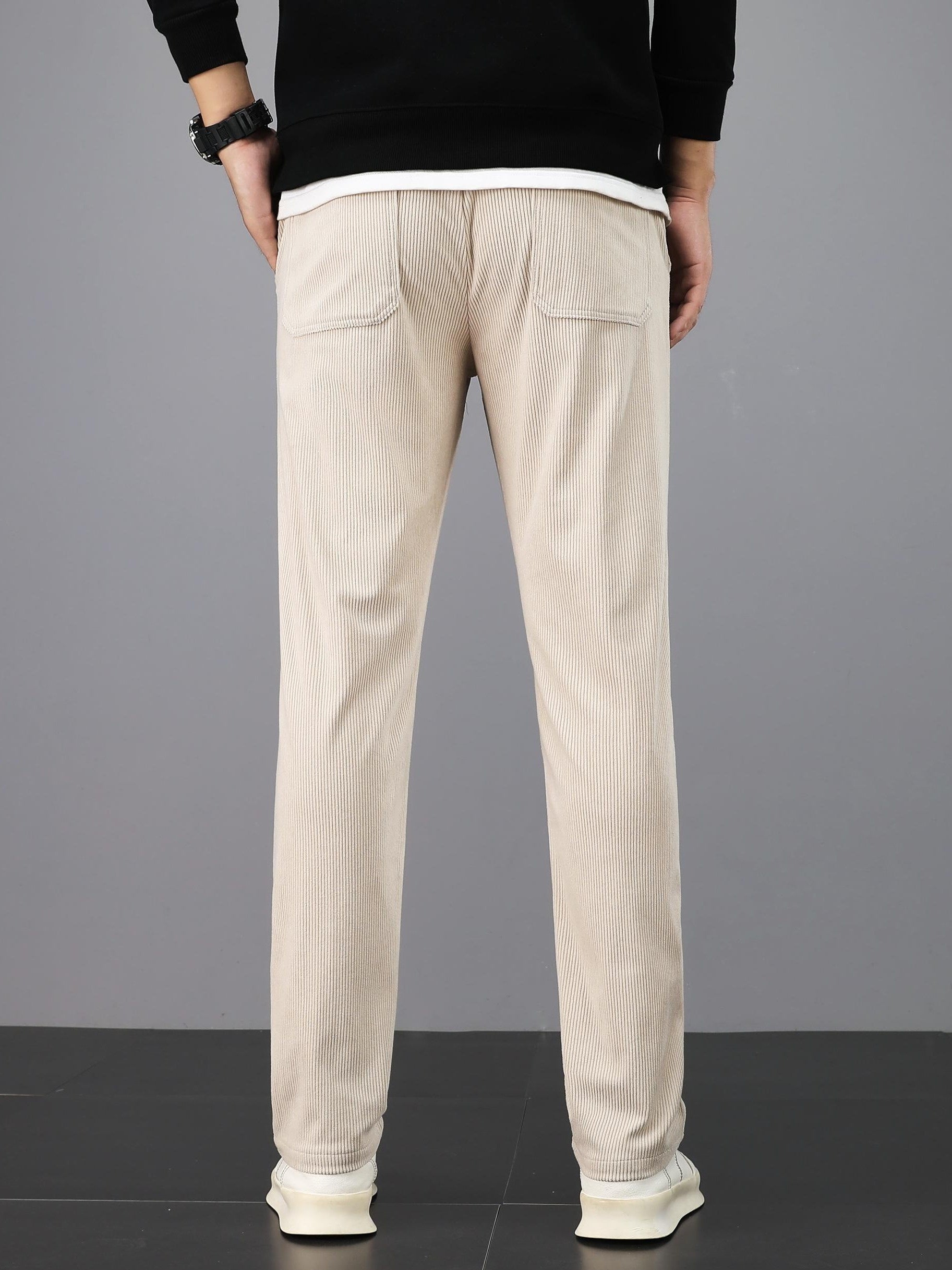 Pantalon homme en velours côtelé – Coupe droite casual & confortable