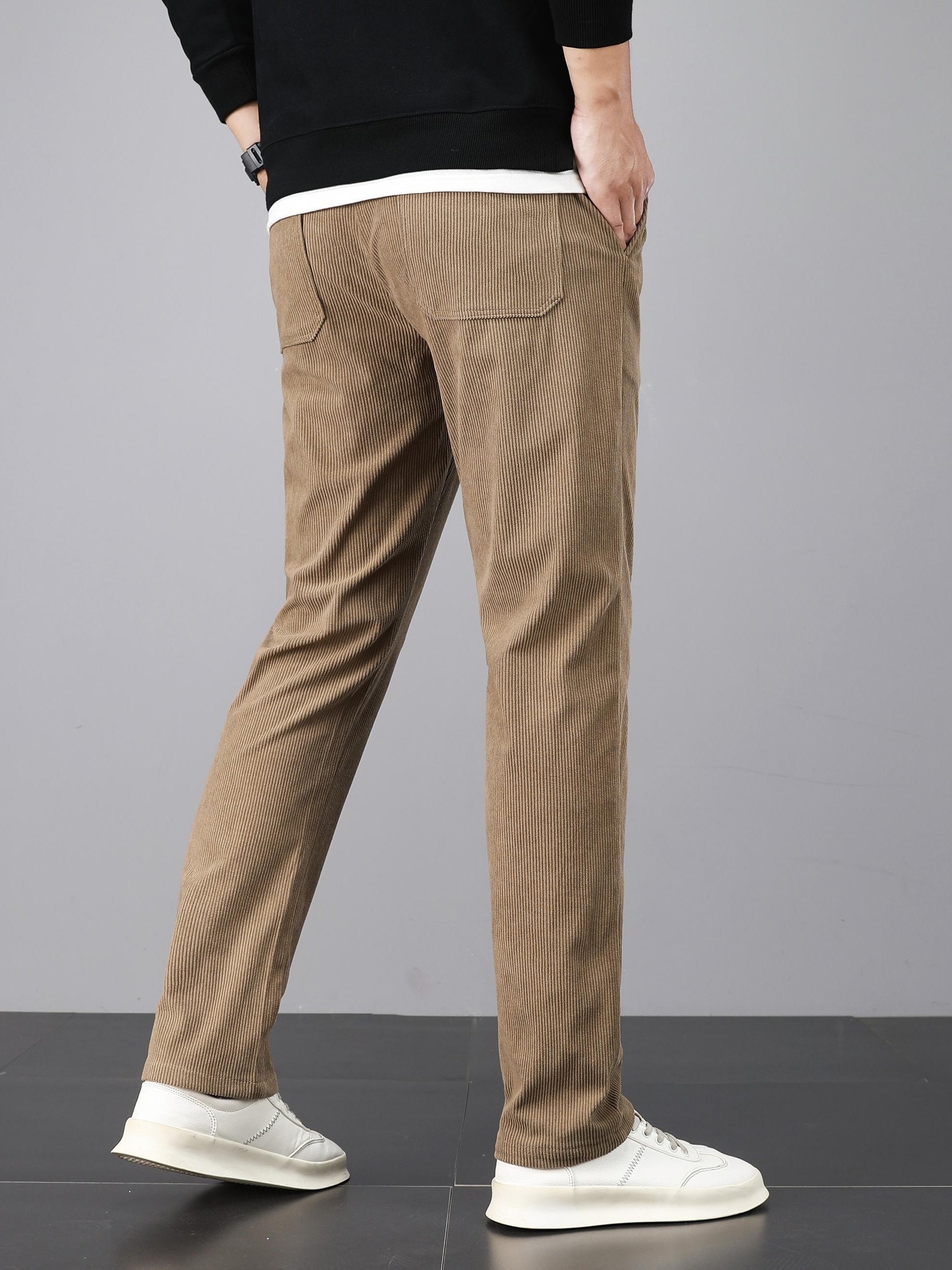 Pantalon homme en velours côtelé – Coupe droite casual & confortable
