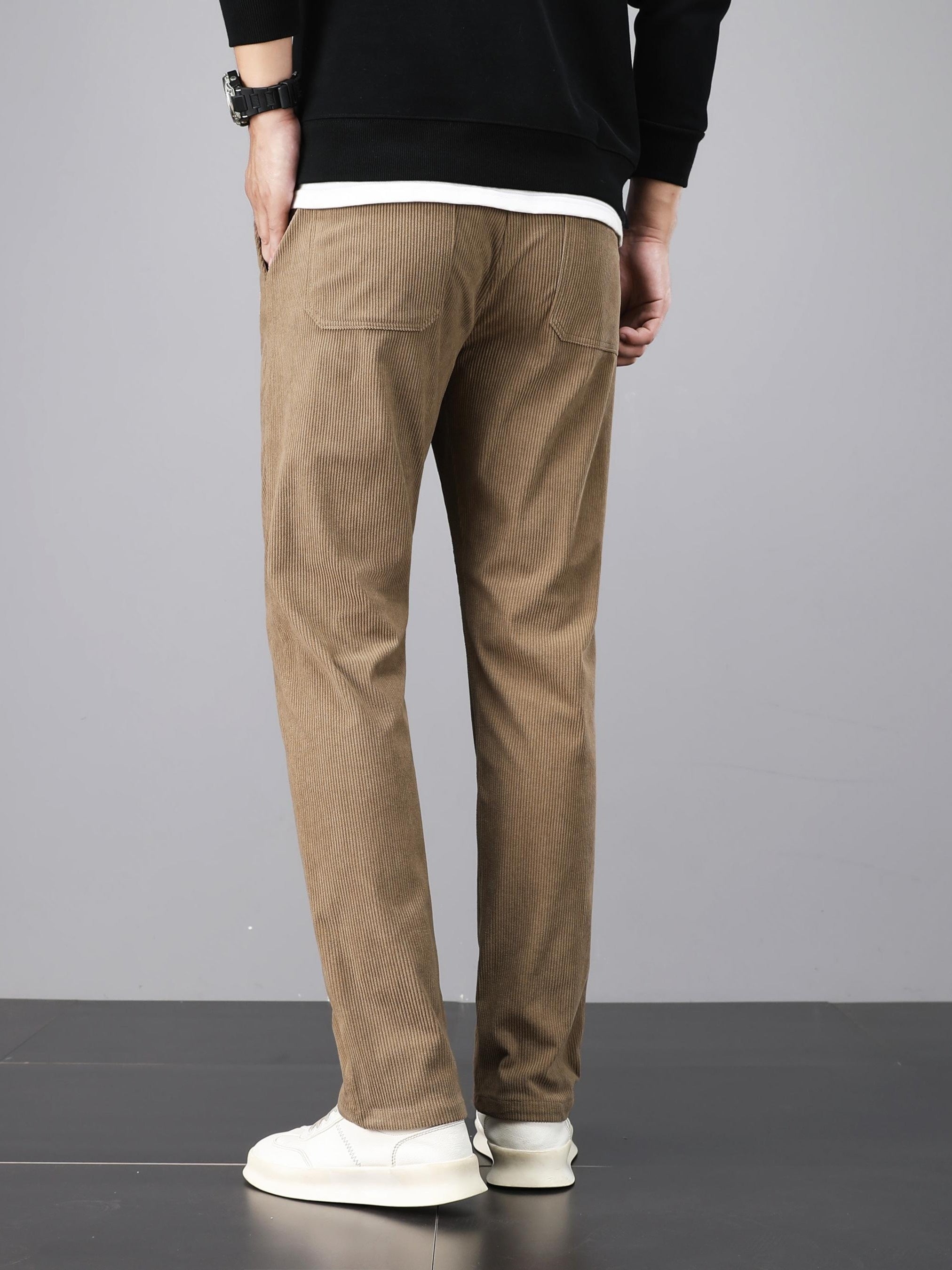 Pantalon homme en velours côtelé – Coupe droite casual & confortable