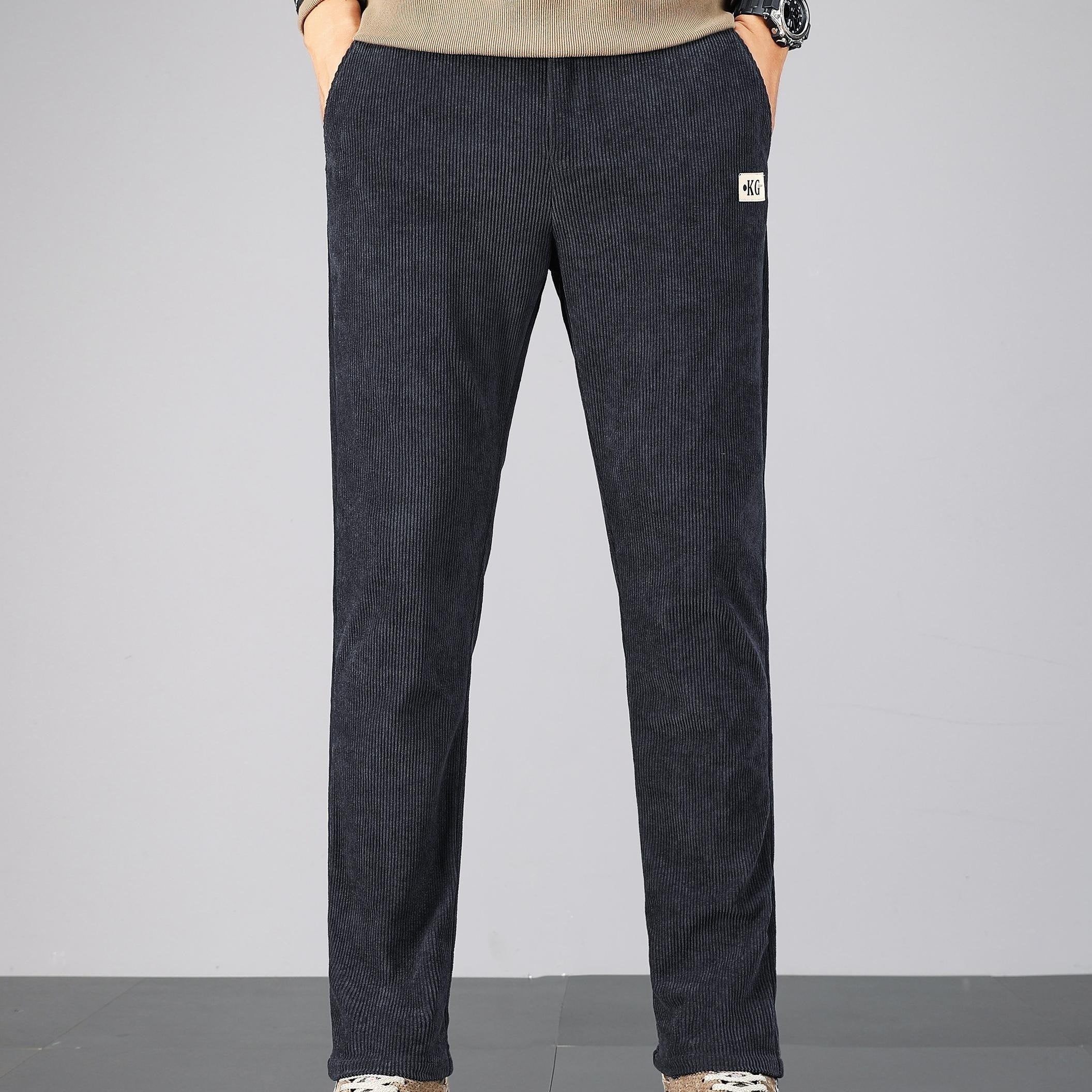 Pantalon homme en velours côtelé – Coupe droite casual & confortable