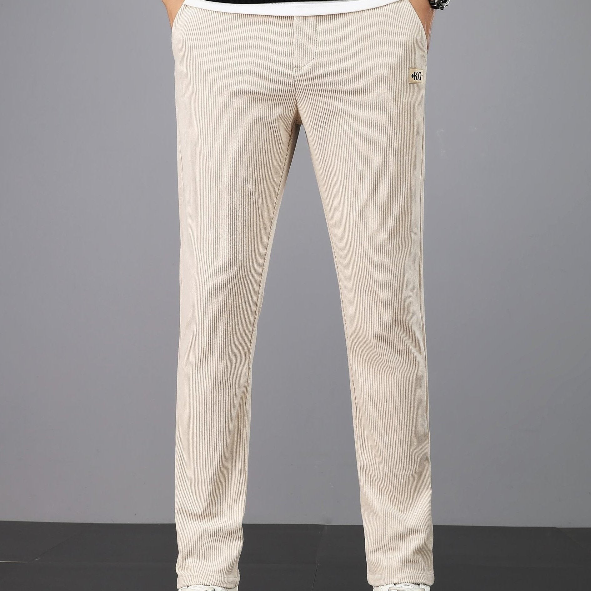Pantalon homme en velours côtelé – Coupe droite casual & confortable