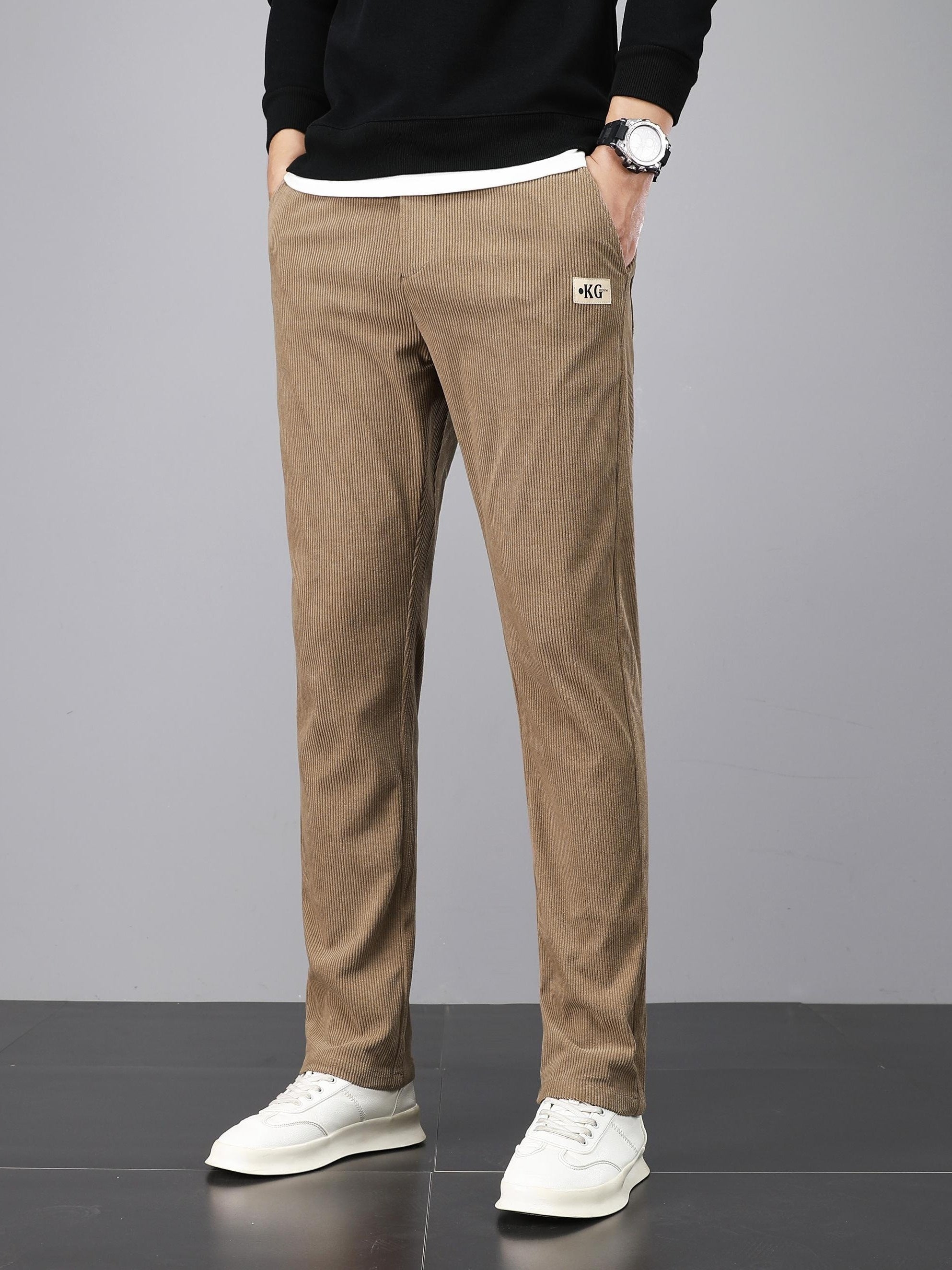 Pantalon homme en velours côtelé – Coupe droite casual & confortable