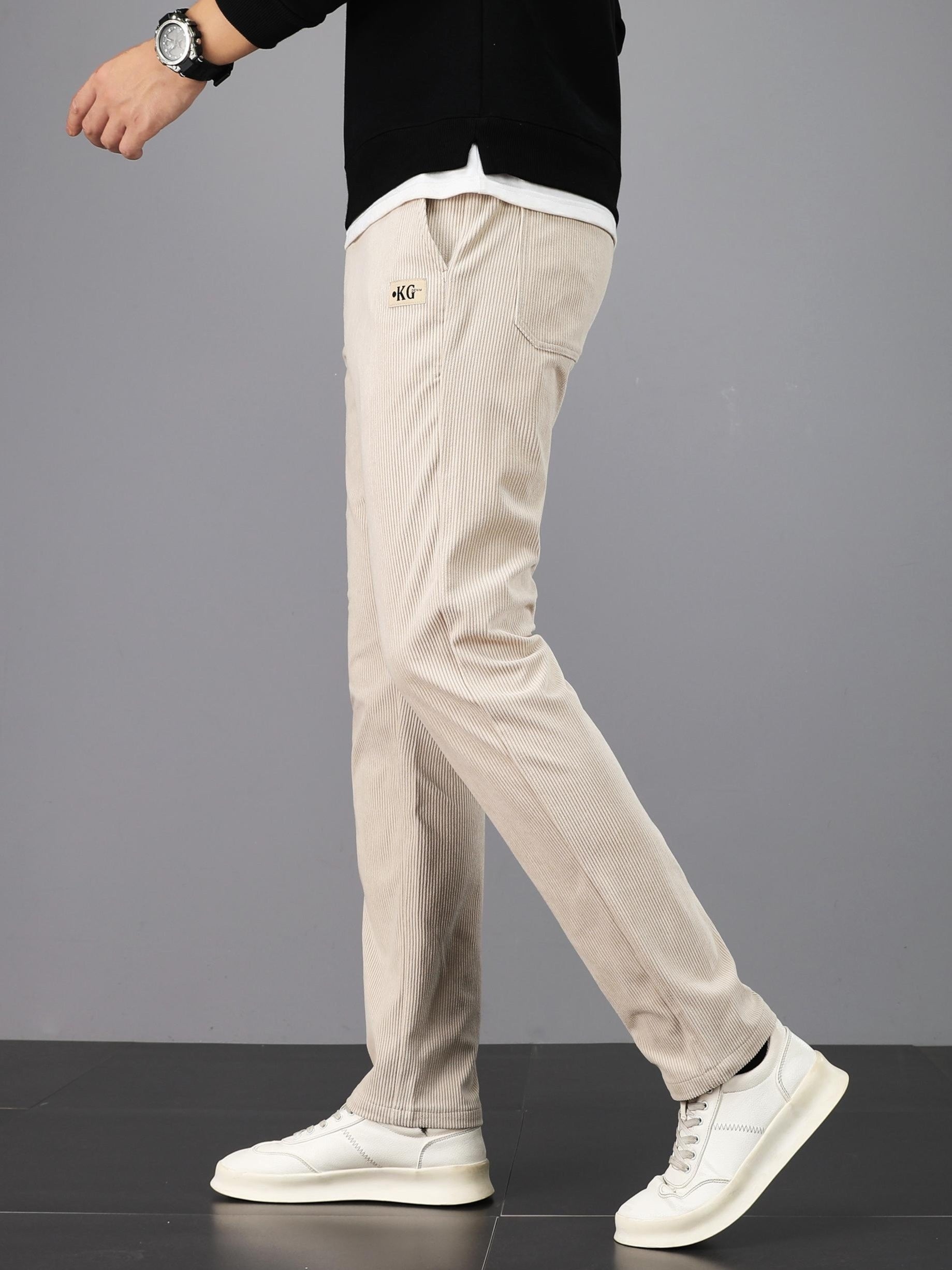 Pantalon homme en velours côtelé – Coupe droite casual & confortable