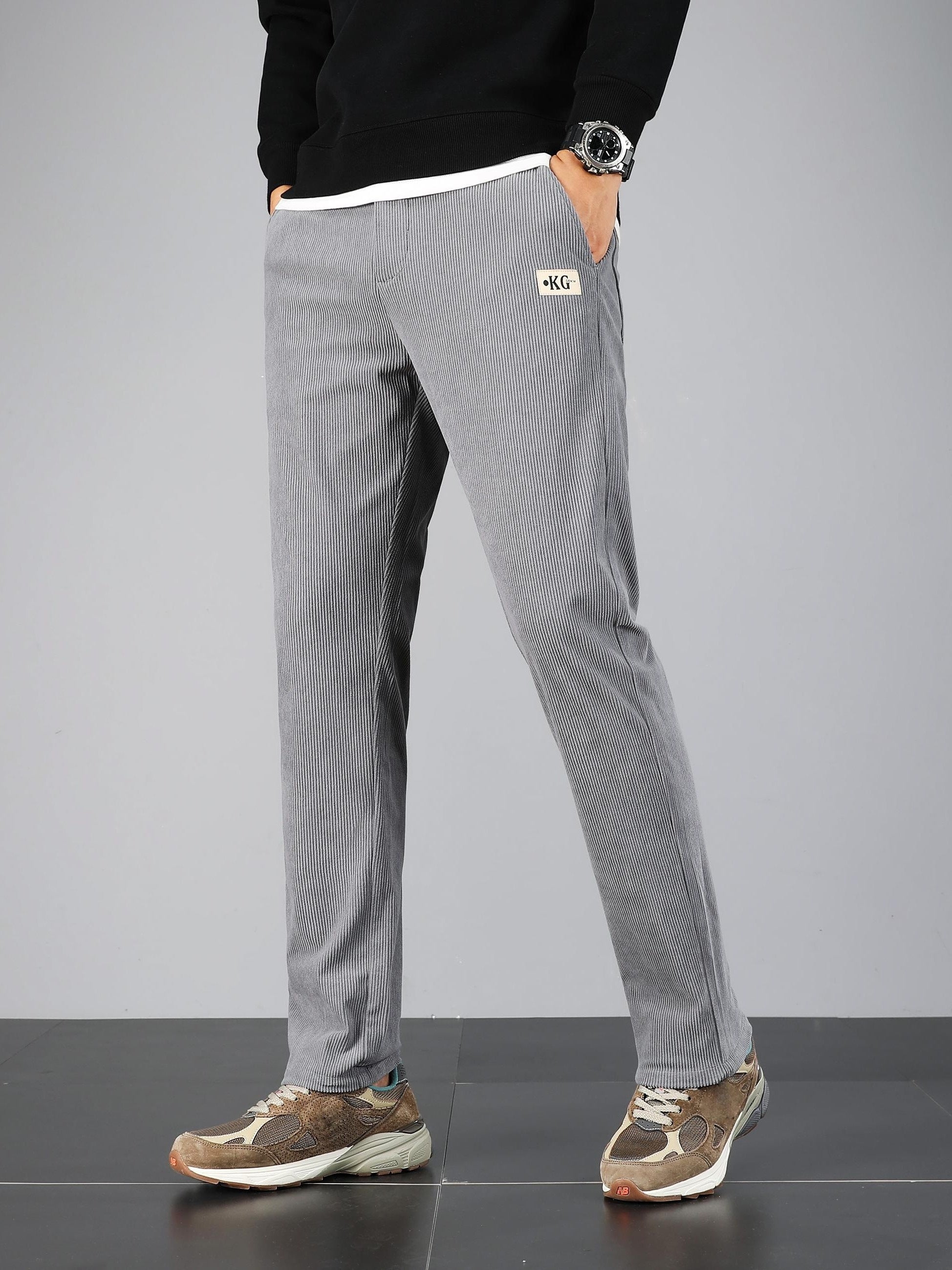 Pantalon homme en velours côtelé – Coupe droite casual & confortable