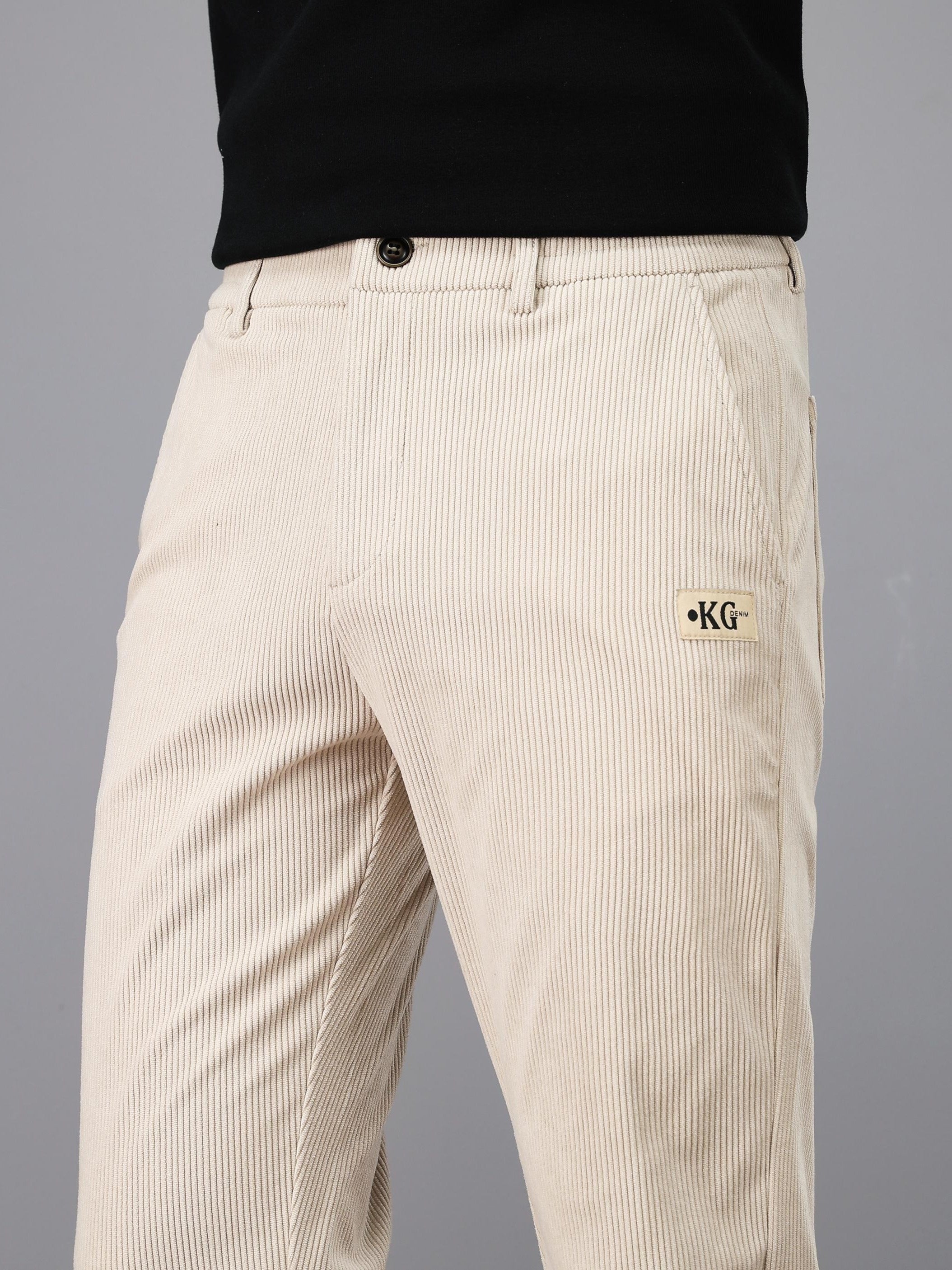Pantalon homme en velours côtelé – Coupe droite casual & confortable