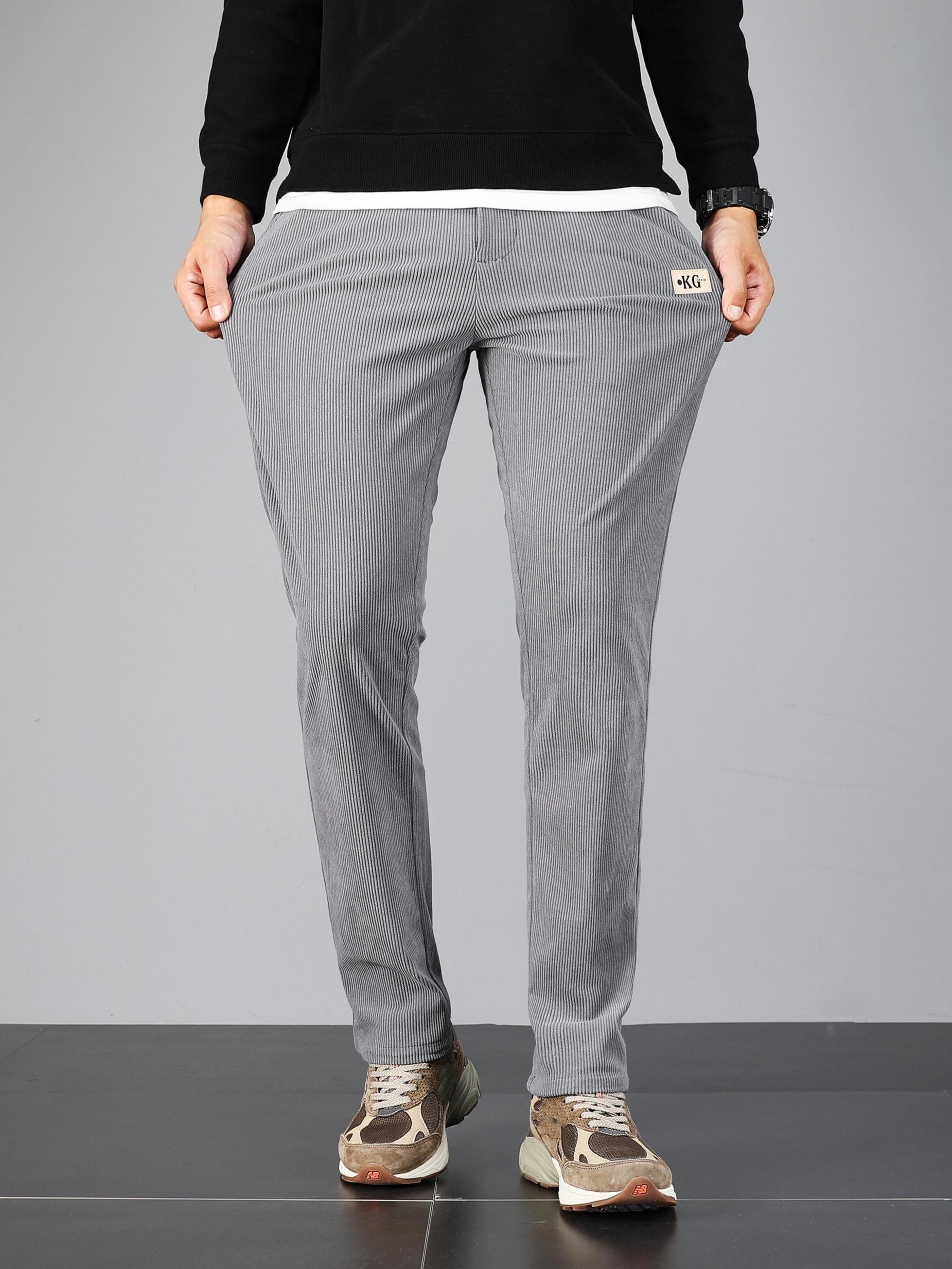 Pantalon homme en velours côtelé – Coupe droite casual & confortable