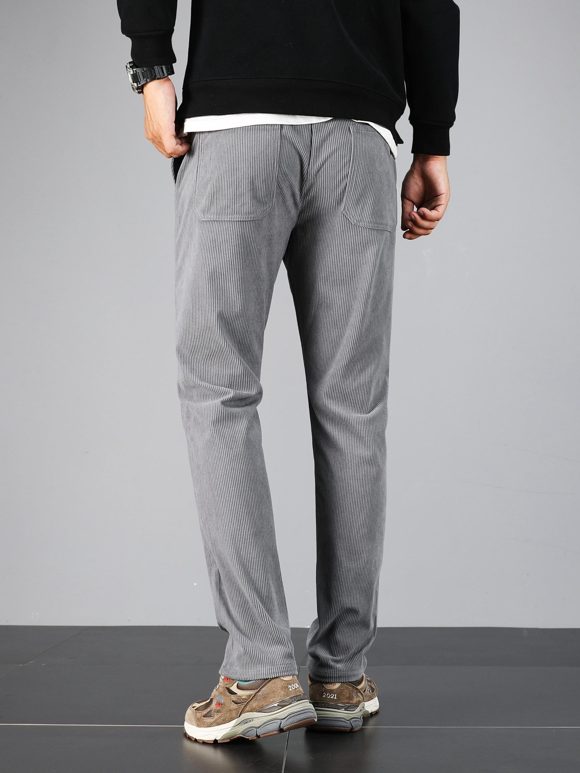Pantalon homme en velours côtelé – Coupe droite casual & confortable