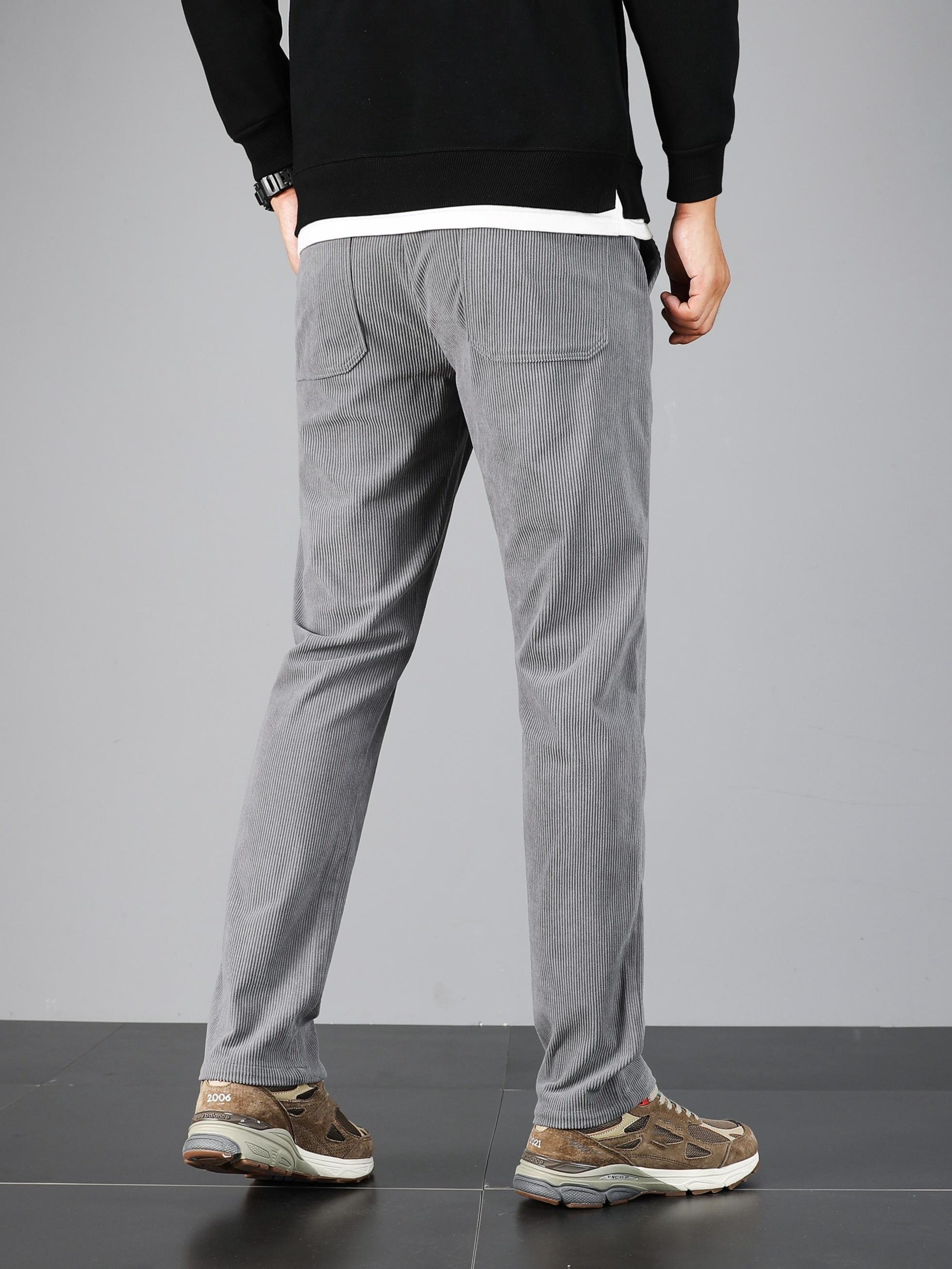 Pantalon homme en velours côtelé – Coupe droite casual & confortable