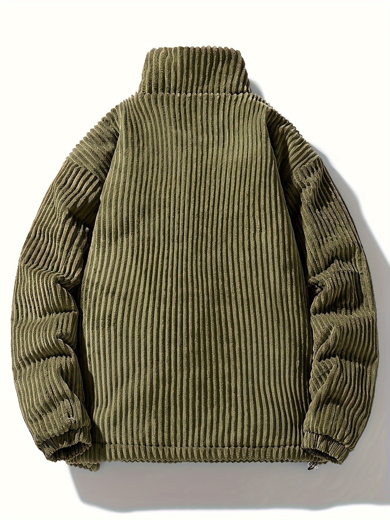 Puffer Jacket en Velours Côtelé – Chaleur et Élégance