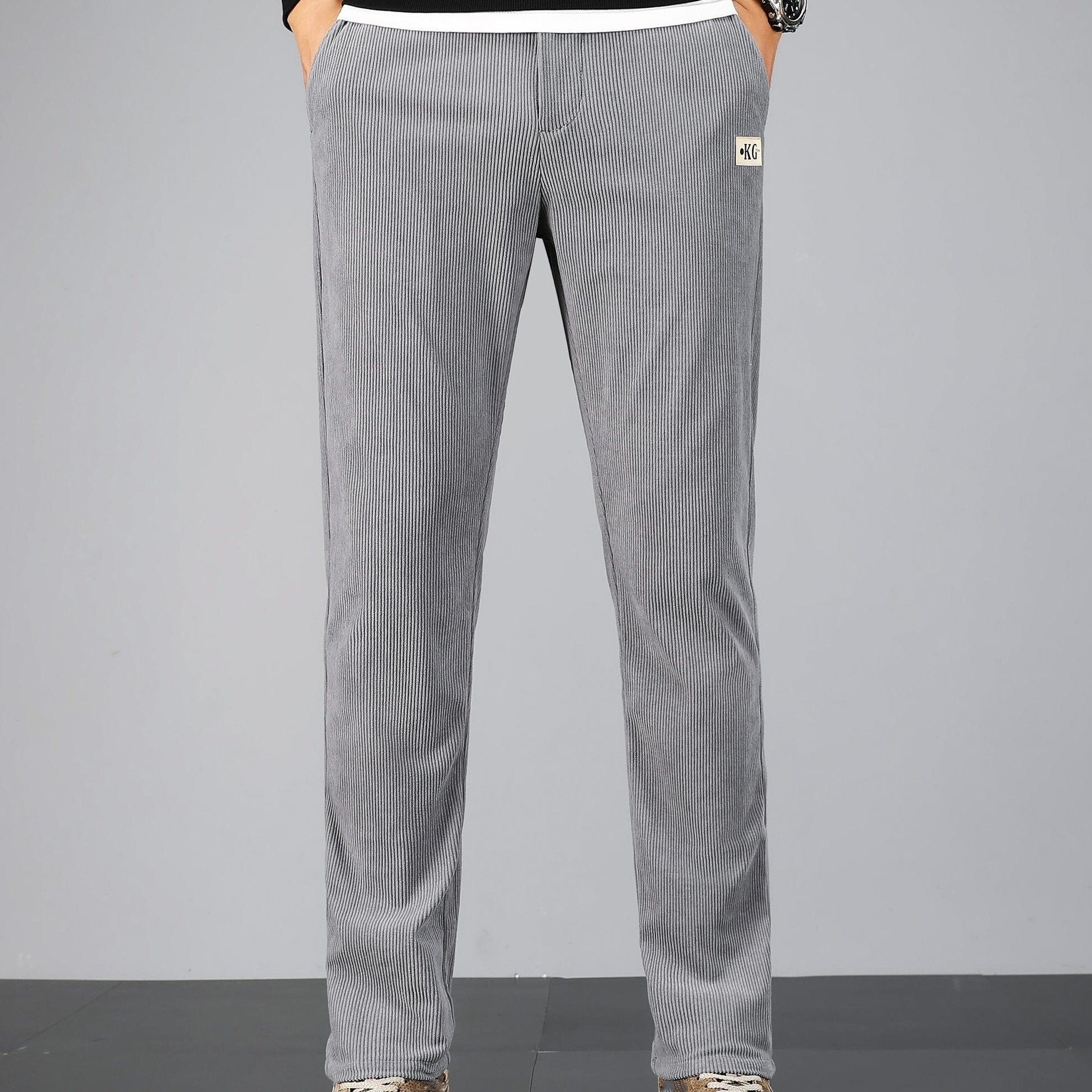 Pantalon homme en velours côtelé – Coupe droite casual & confortable