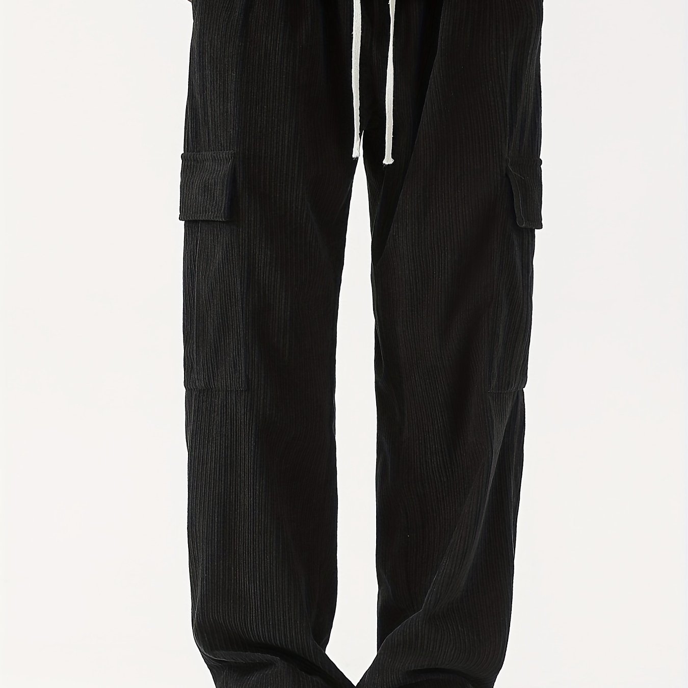 Pantalon Cargo Homme en Velours Côtelé – Style Décontracté et Fonctionnel
