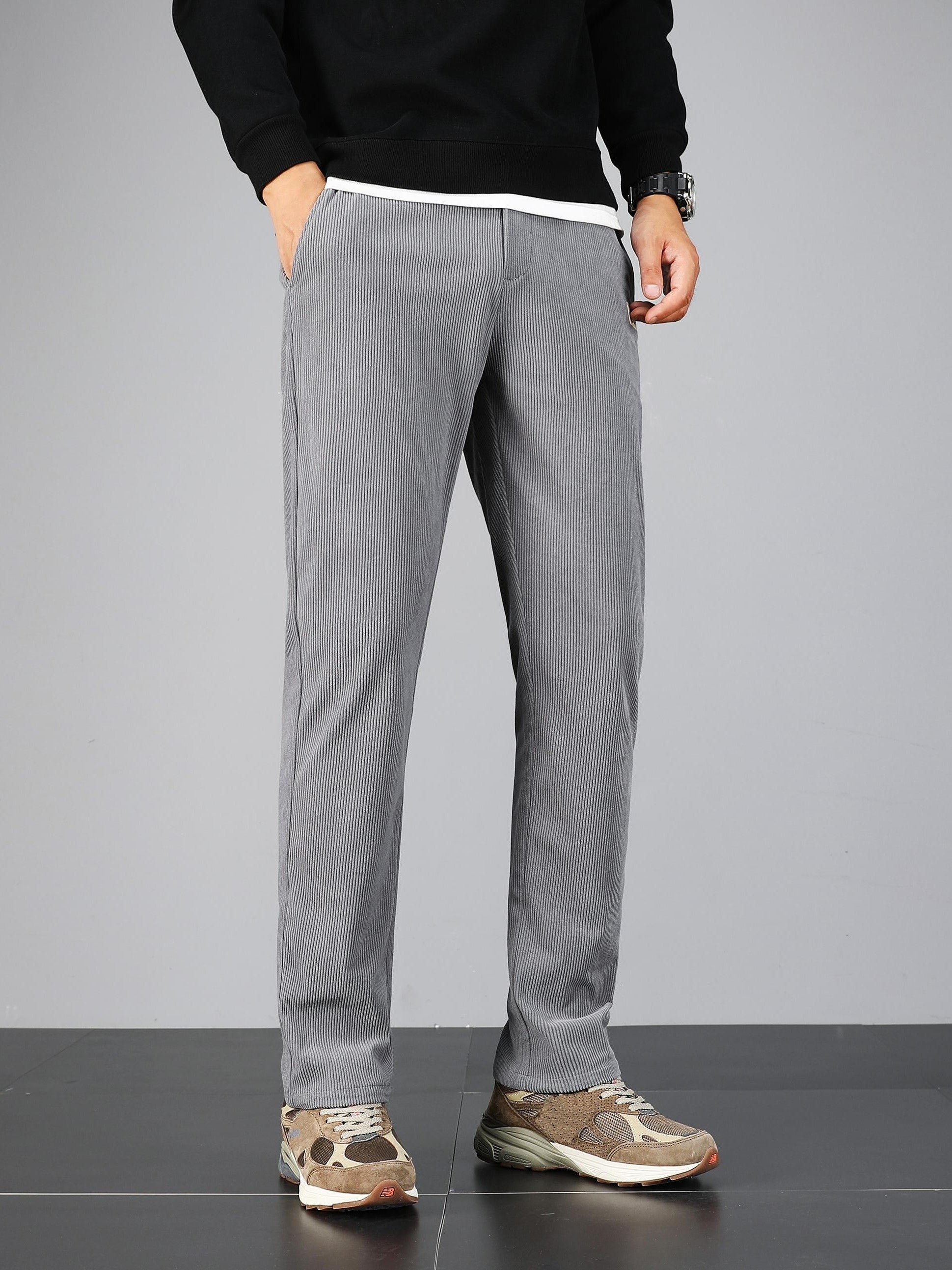 Pantalon homme en velours côtelé – Coupe droite casual & confortable