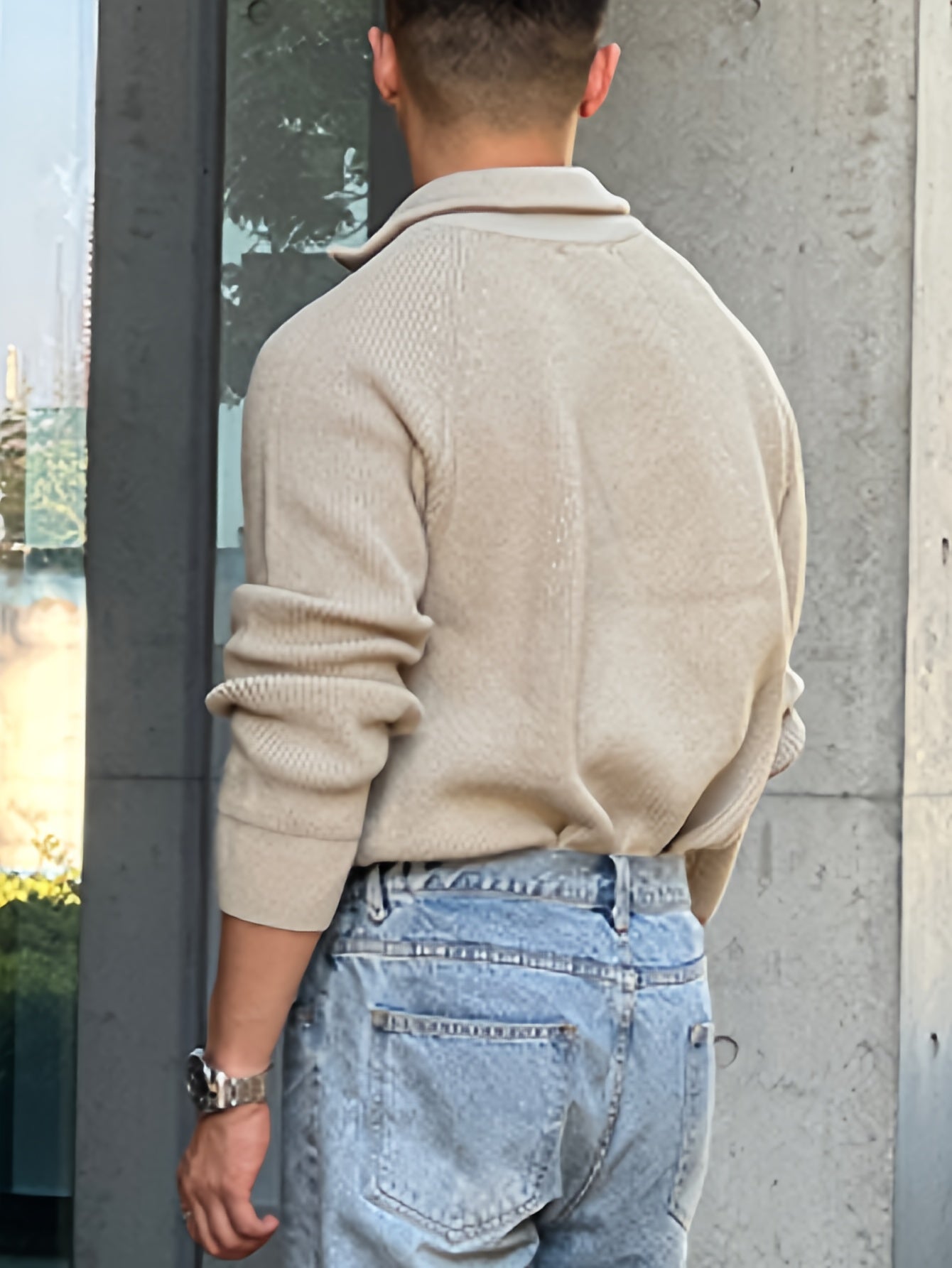Pull Zippé Col Lapel en Maille - Chic Casual