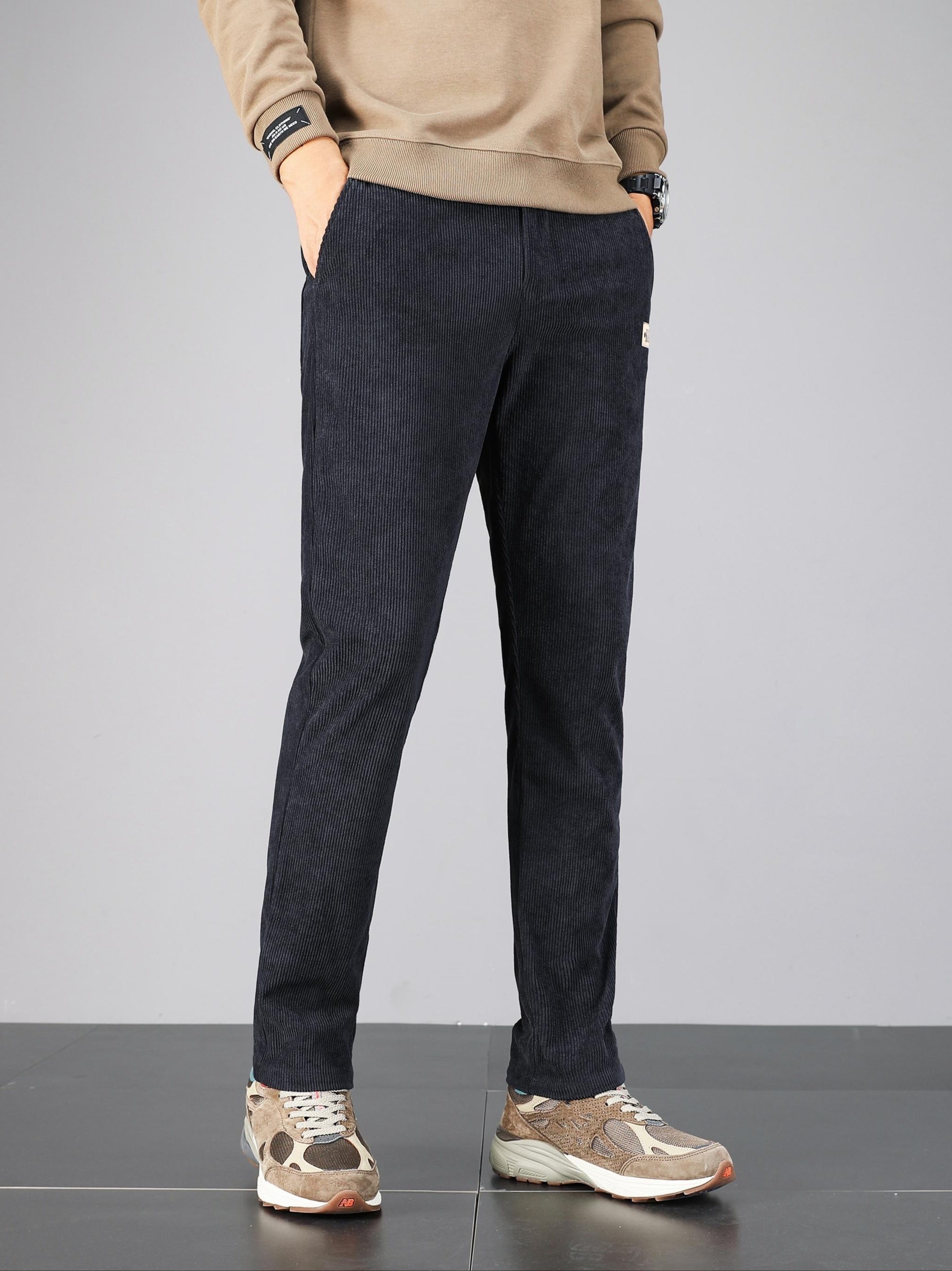 Pantalon homme en velours côtelé – Coupe droite casual & confortable