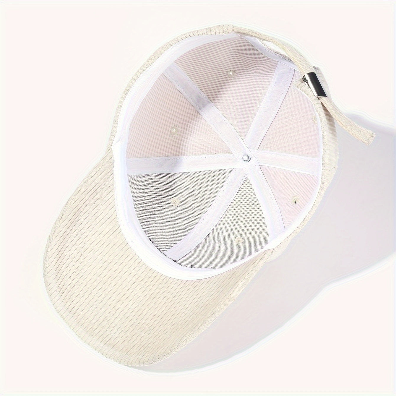 Casquette en velours côtelé brodée – It is what it is