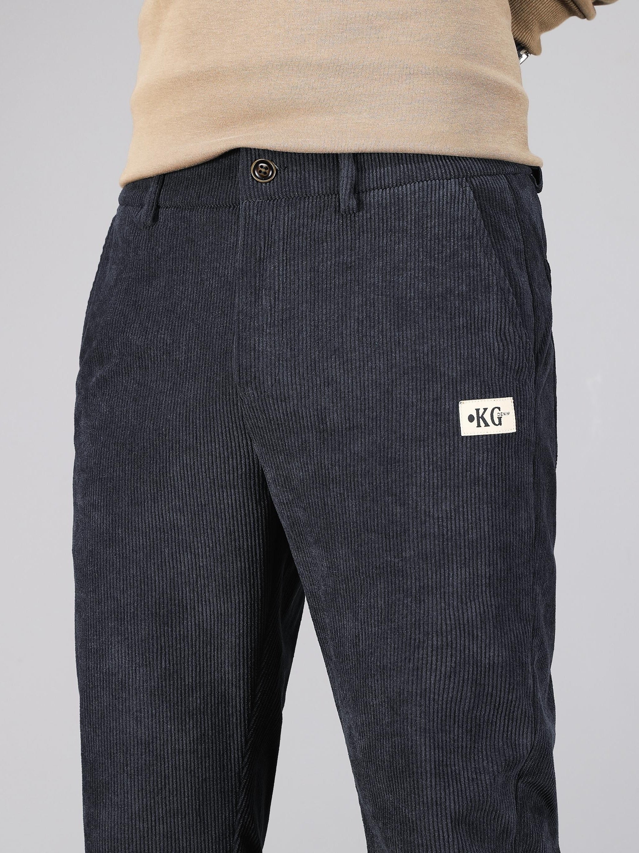 Pantalon homme en velours côtelé – Coupe droite casual & confortable