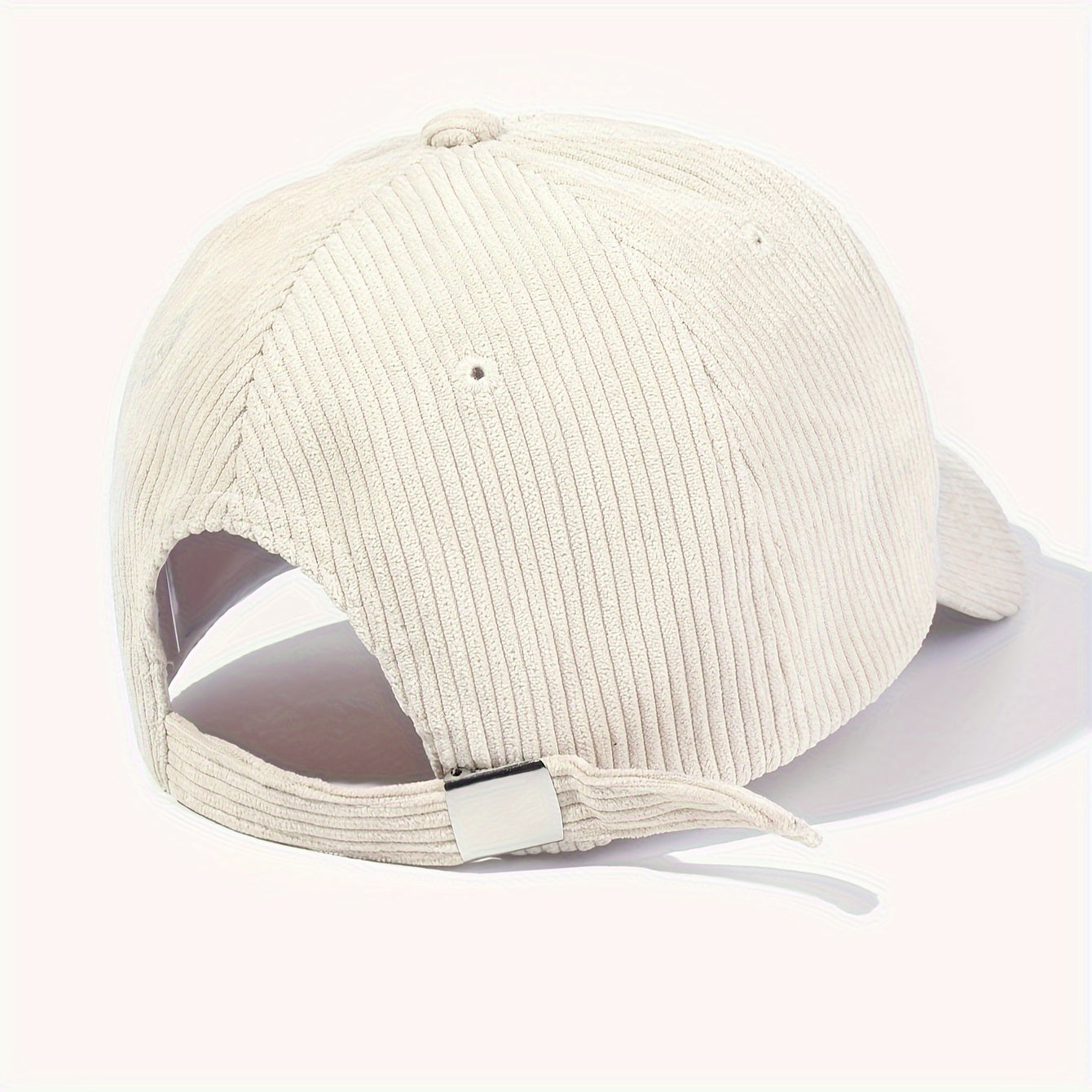 Casquette en velours côtelé brodée – Cœur