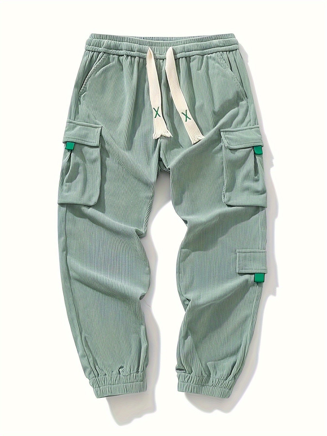 Pantalon Cargo en Velours Côtelé – Style Décontracté Premium