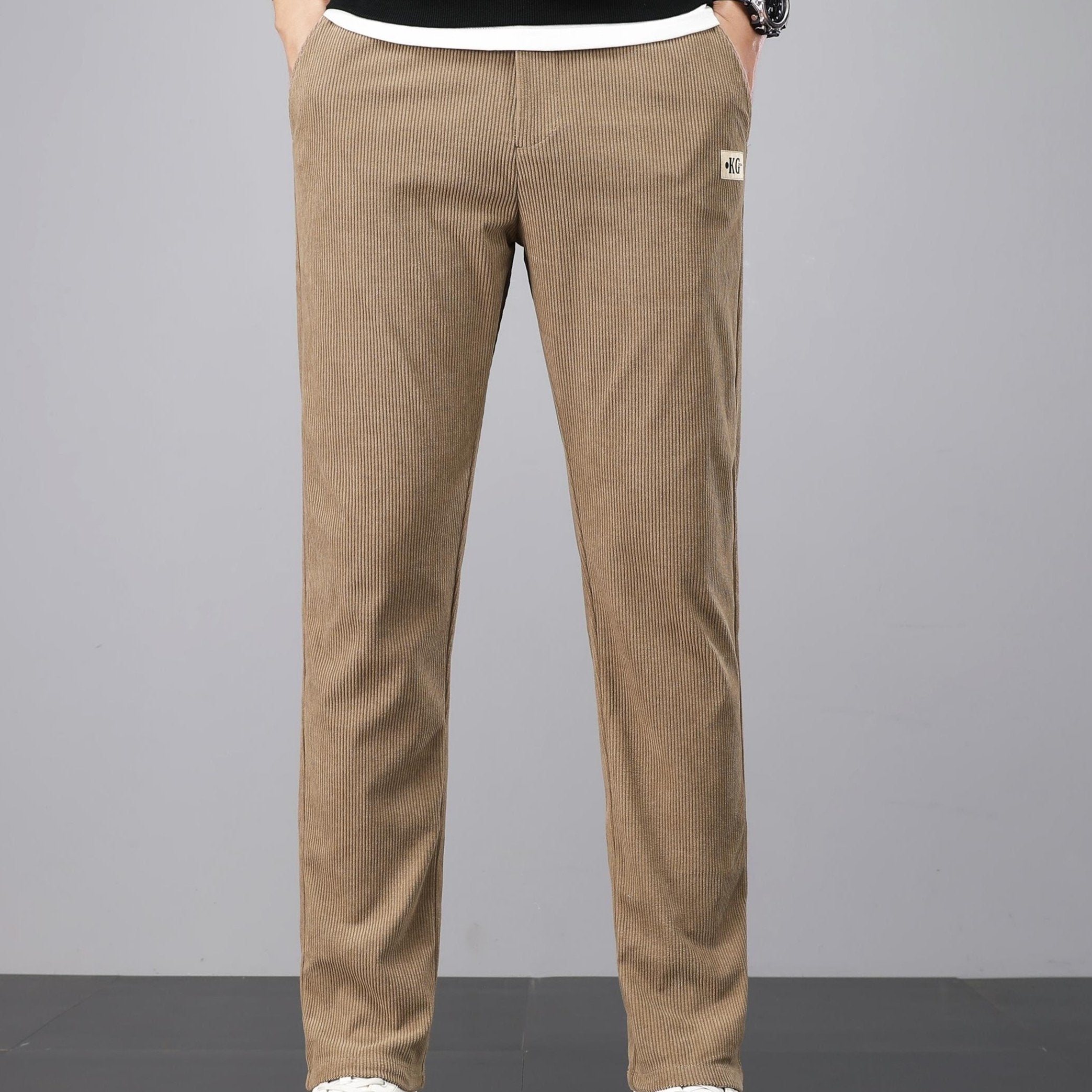 Pantalon homme en velours côtelé – Coupe droite casual & confortable