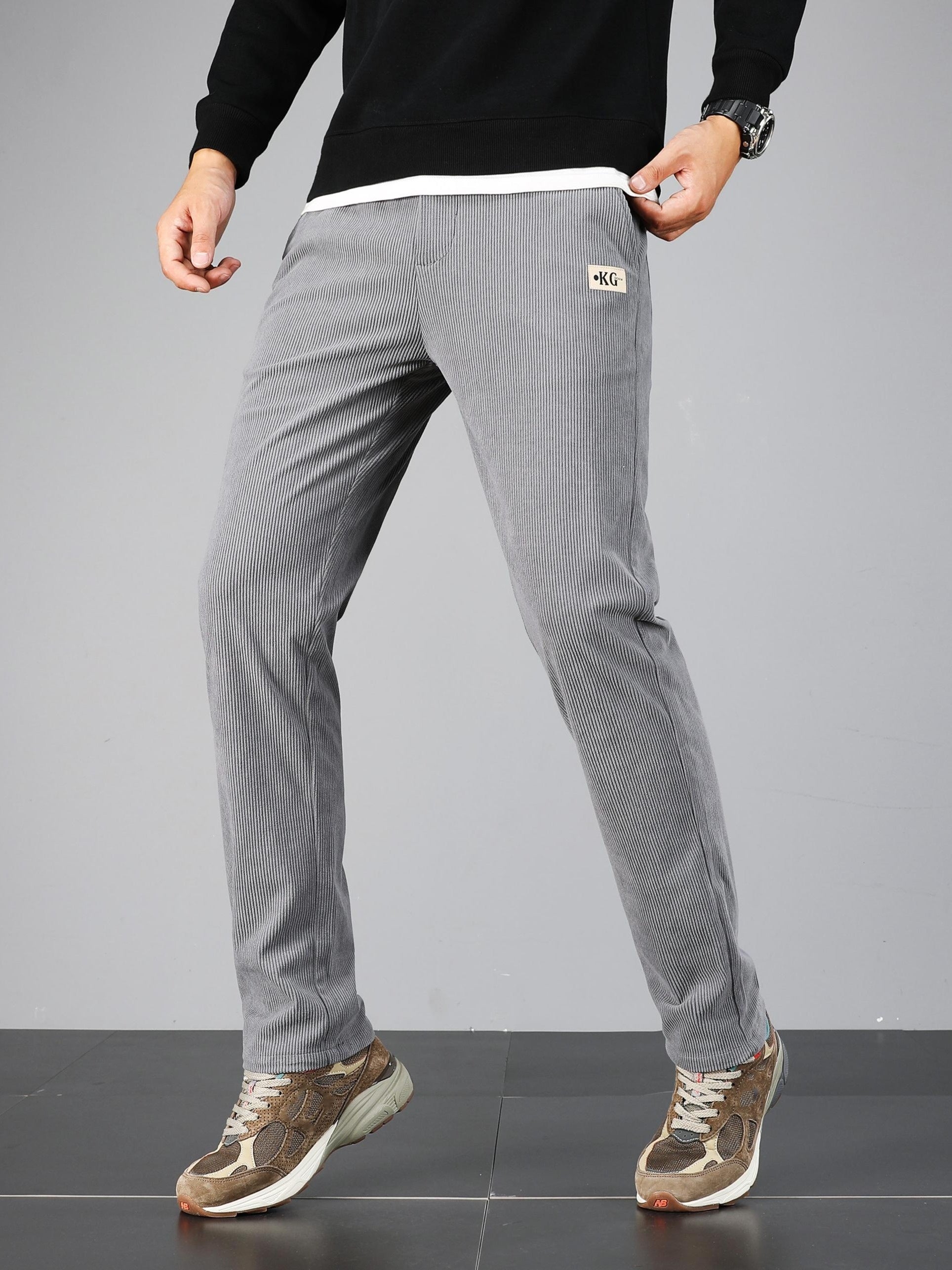 Pantalon homme en velours côtelé – Coupe droite casual & confortable