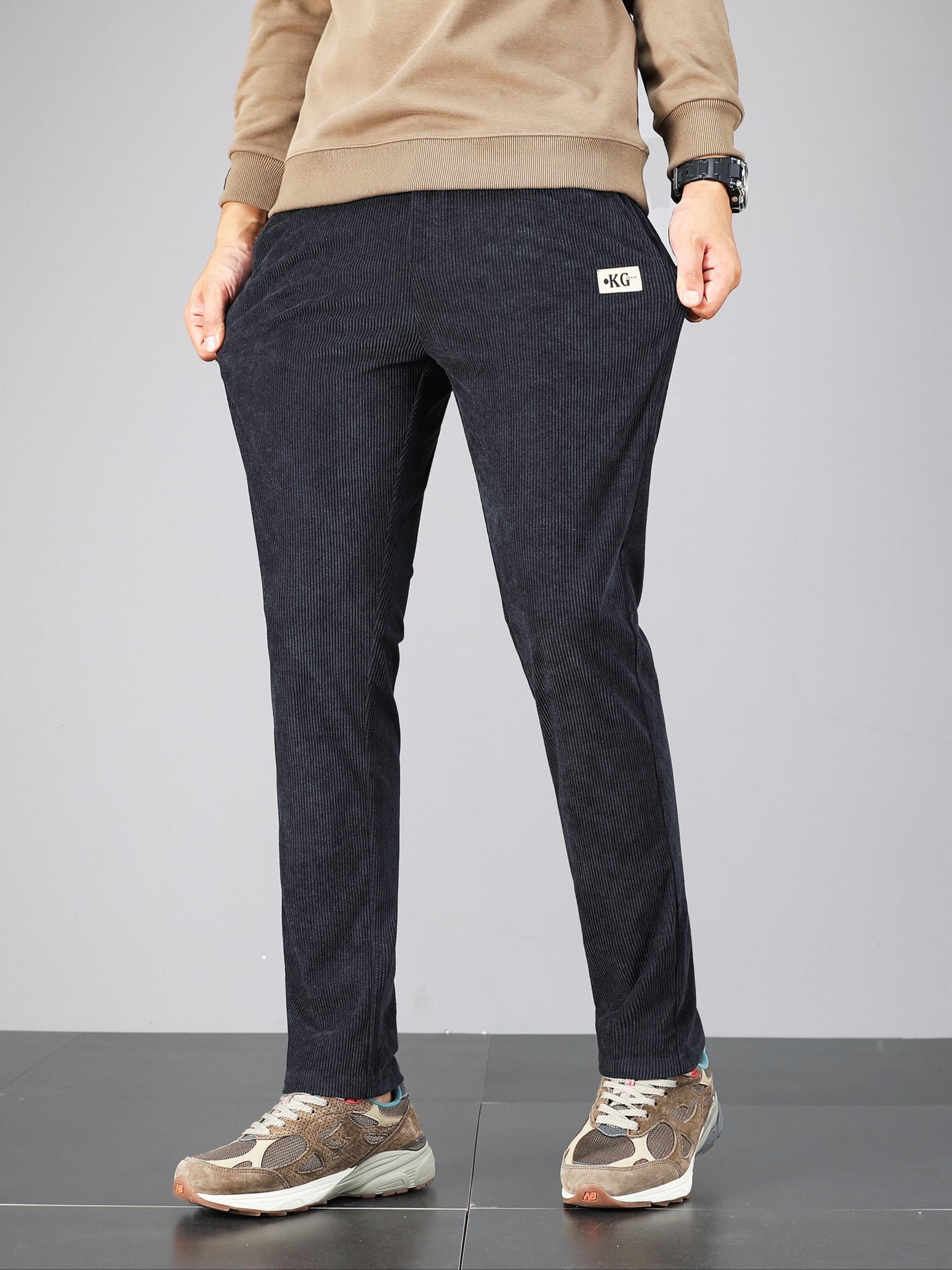 Pantalon homme en velours côtelé – Coupe droite casual & confortable