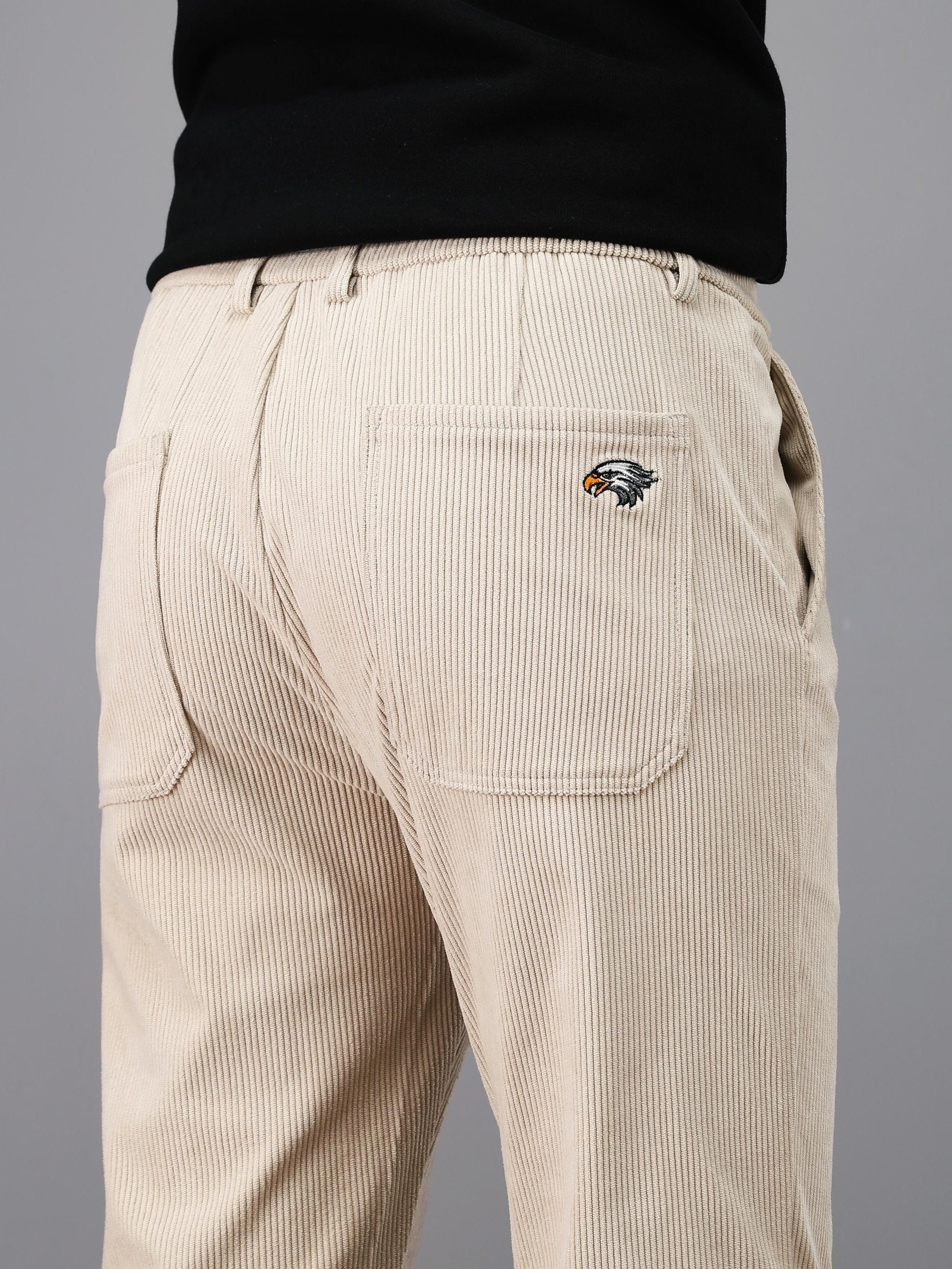 Pantalon homme en velours côtelé – Coupe droite casual & confortable