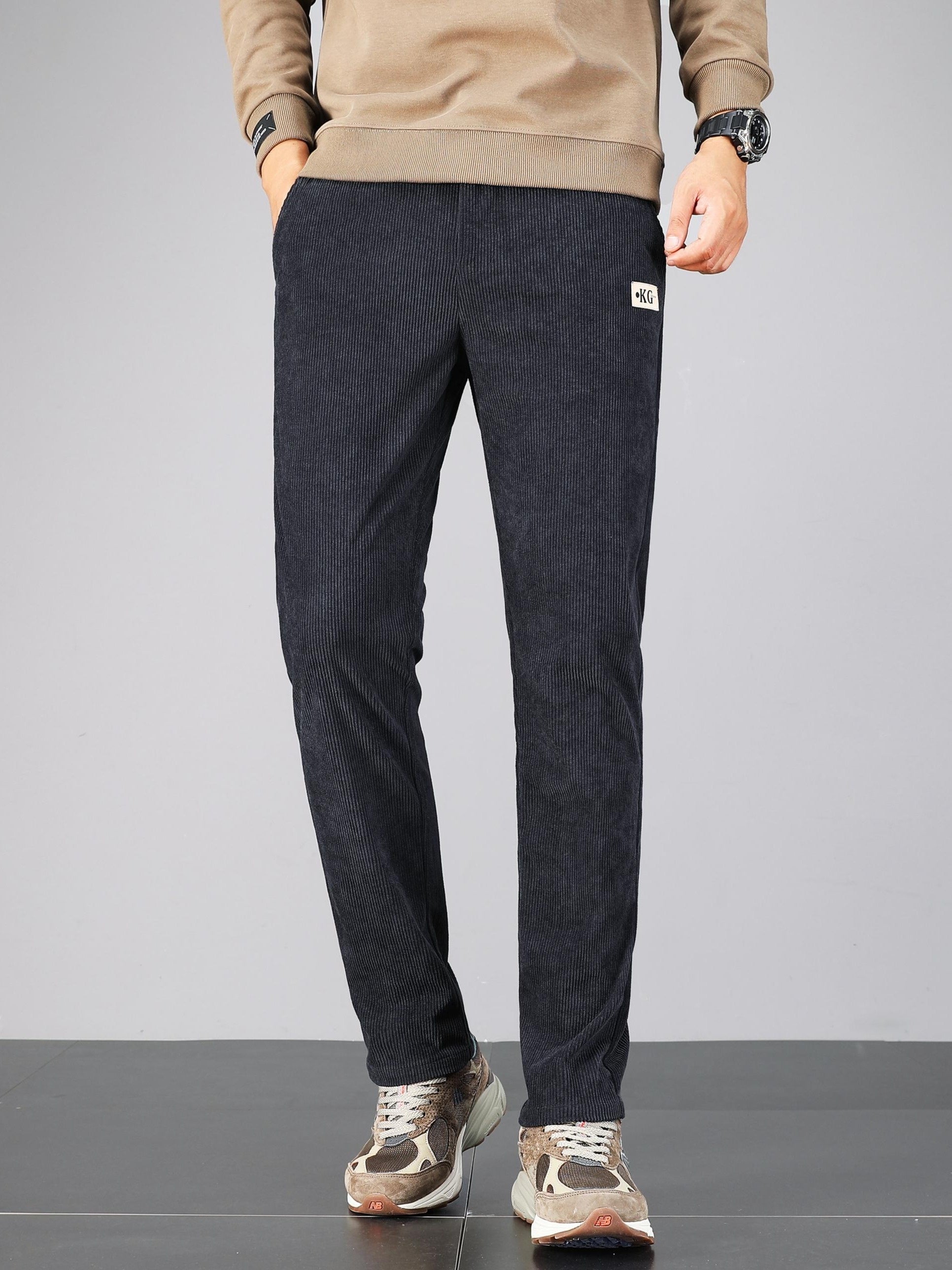 Pantalon homme en velours côtelé – Coupe droite casual & confortable