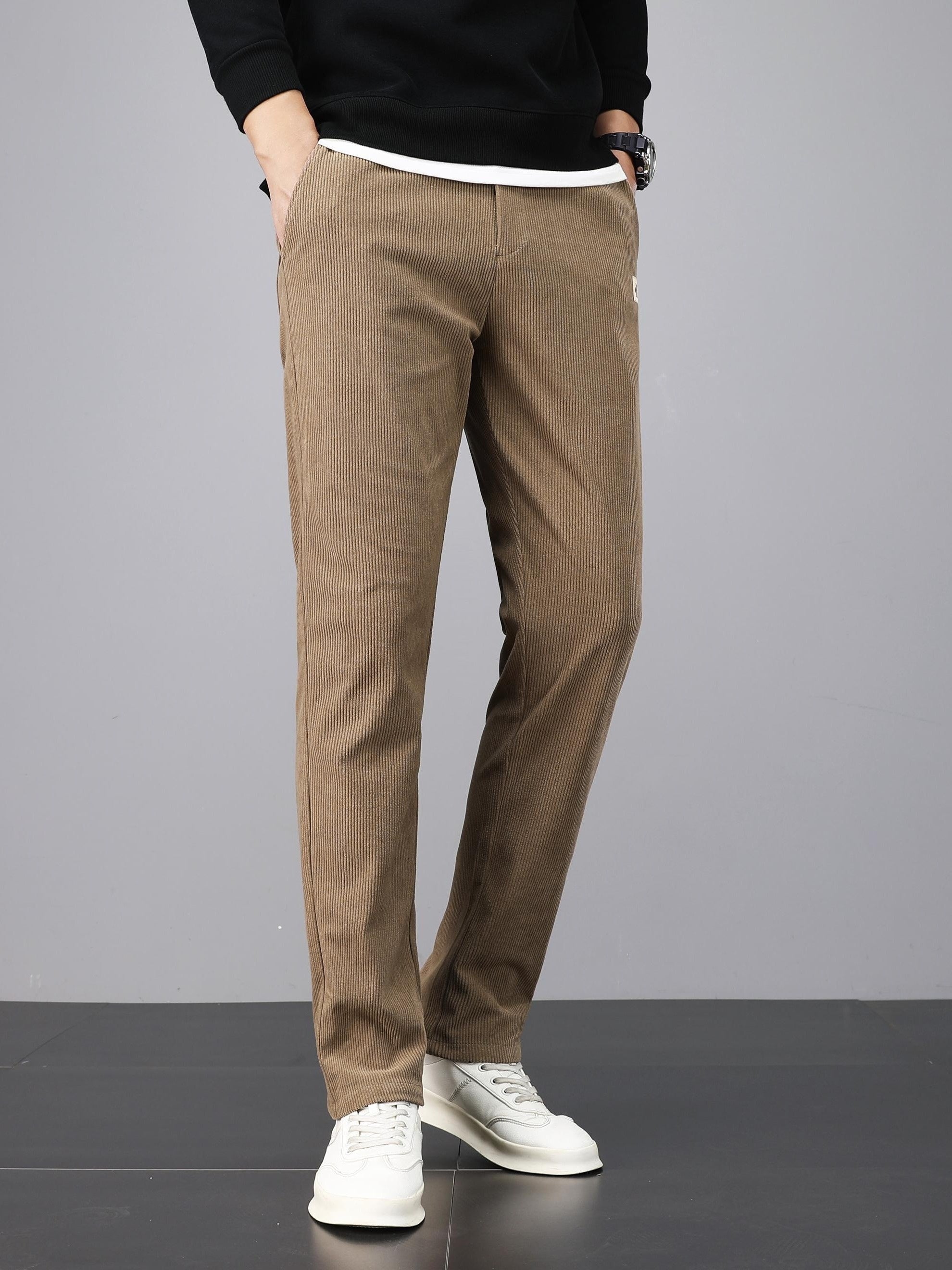 Pantalon homme en velours côtelé – Coupe droite casual & confortable