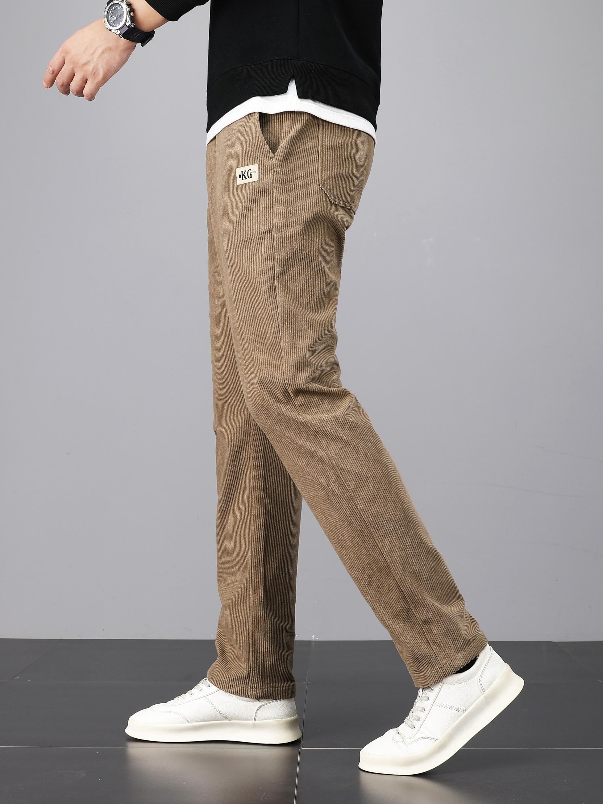 Pantalon homme en velours côtelé – Coupe droite casual & confortable