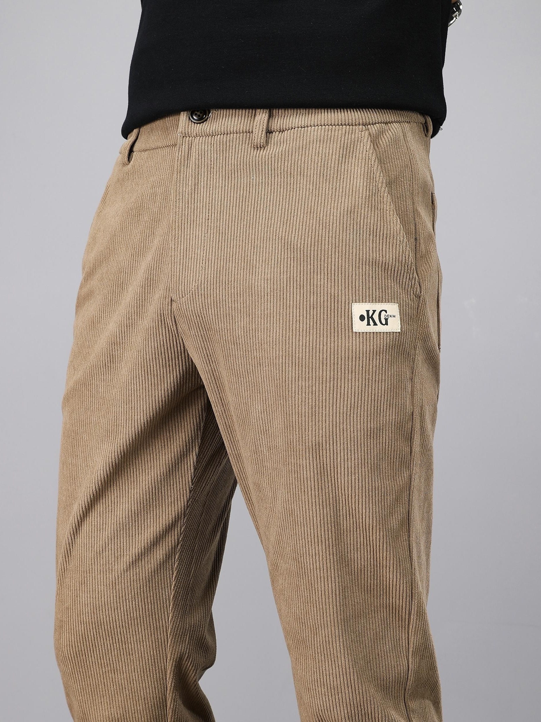 Pantalon homme en velours côtelé – Coupe droite casual & confortable