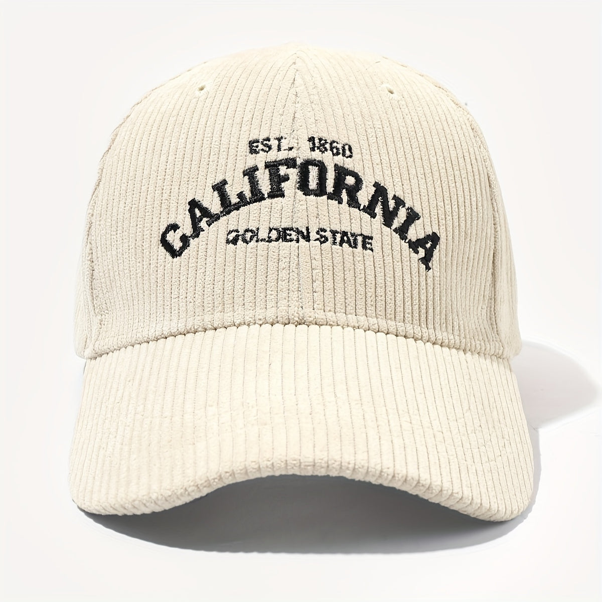 Casquette côtelé brodée - California