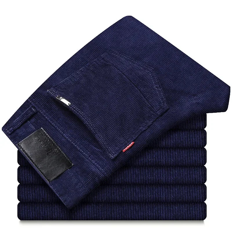 Pantalon Amour'Velours côtelé | coupe droite - Prune foncé
