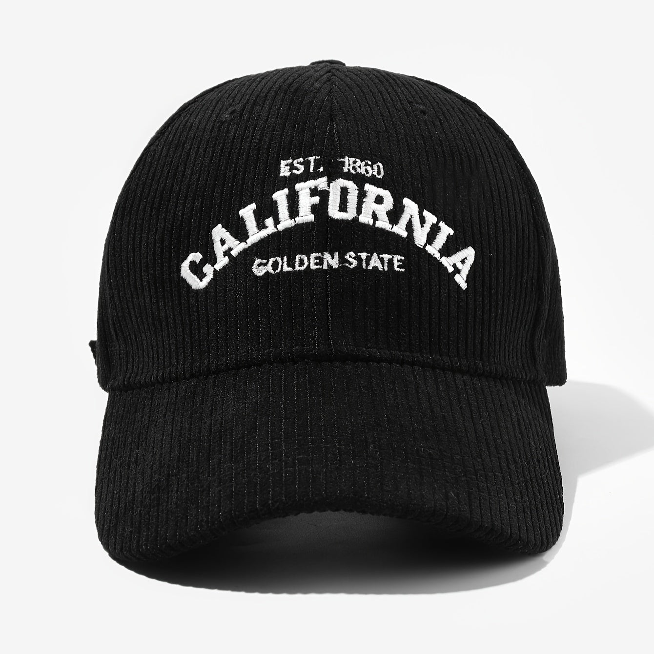 Casquette en velours côtelé brodée - California