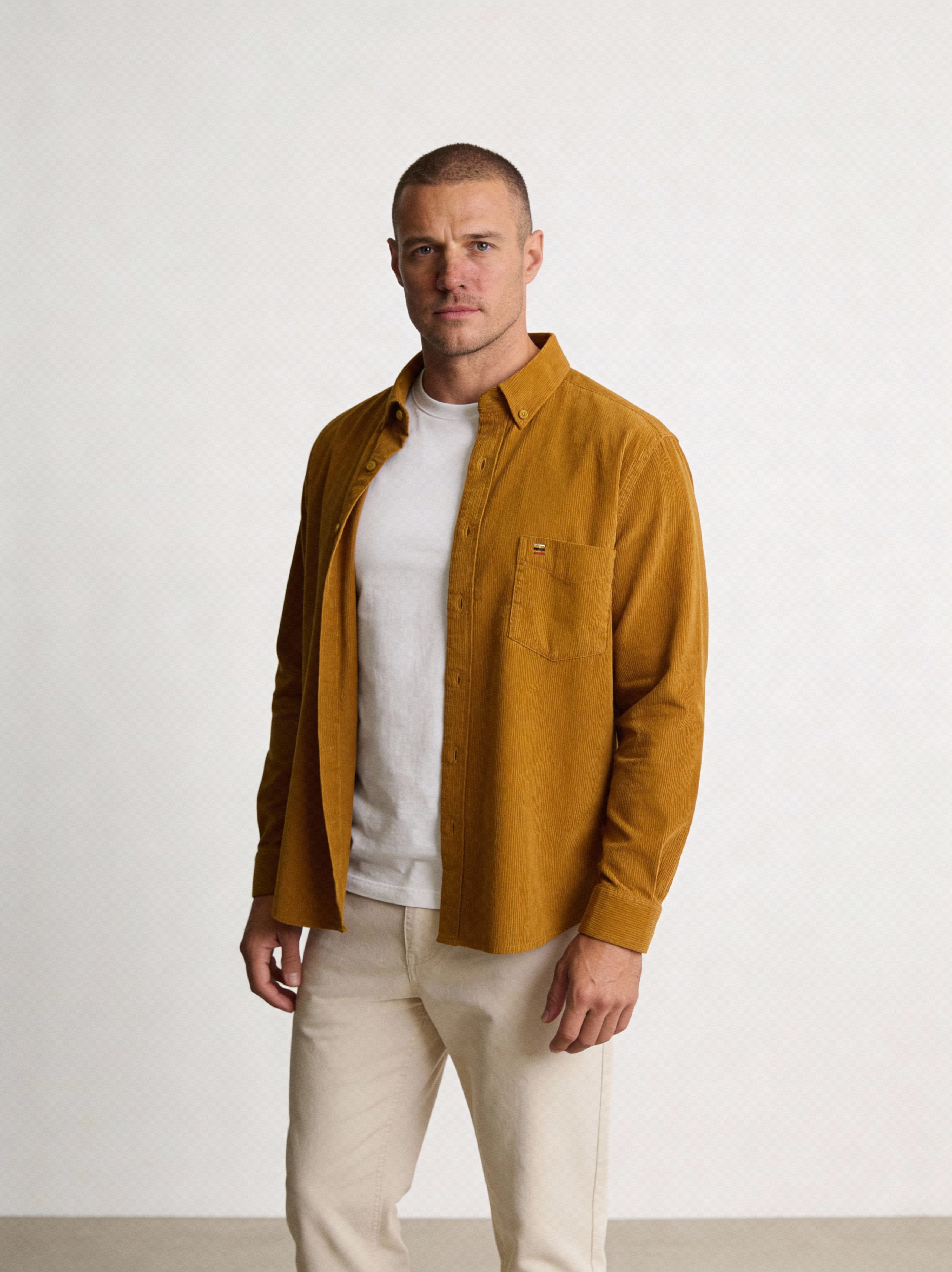 Chemise Amour'velours côtelé | 100% coton Marron